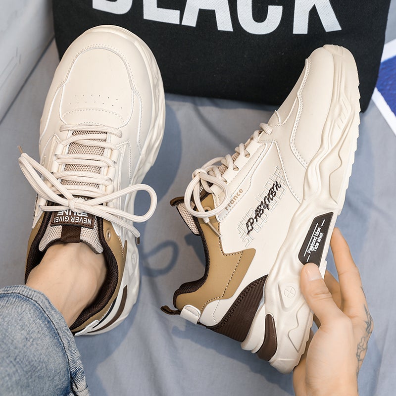 Men'S Shoes Fleece-Lined Warm Cotton Shoes Youth Sports Leisure Heightening Torre Tide Shoes - Image 5